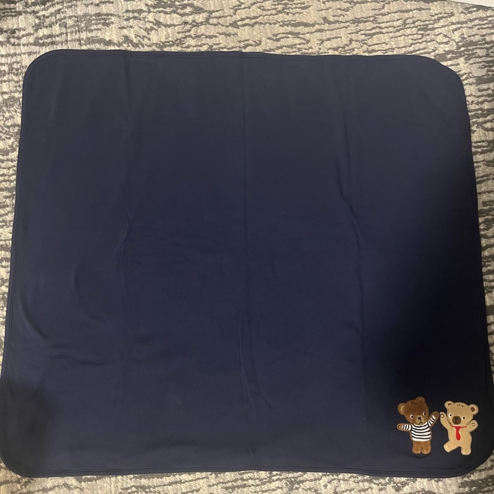 Gymboree Striped Blanket with Bear Design